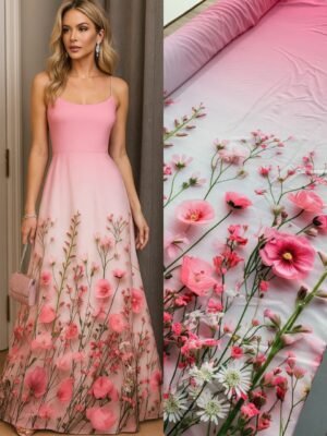 Viscoseda Barrado Rosa