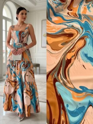 Viscoseda Marmorizado Céu e Terra