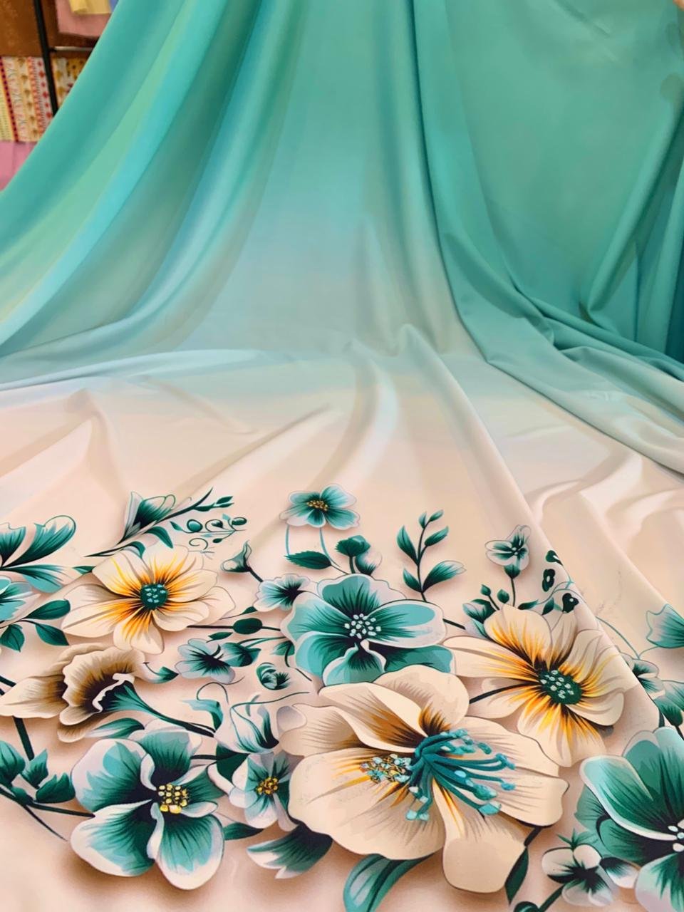 Viscoseda Barrado Menta - Imagem 3