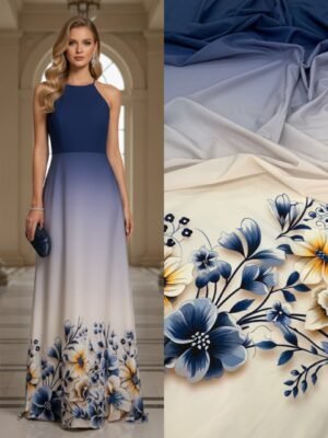 Viscoseda Barrado Marinho