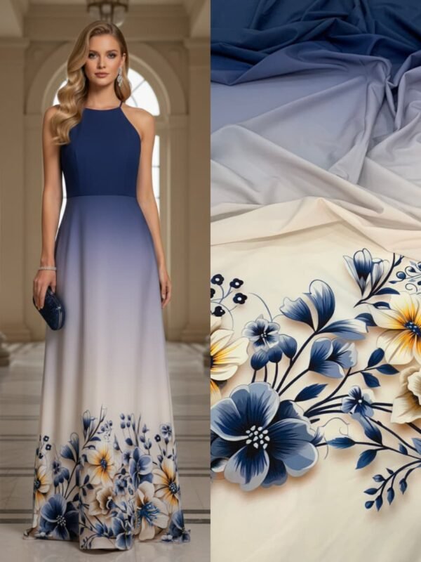 Viscoseda Barrado Marinho