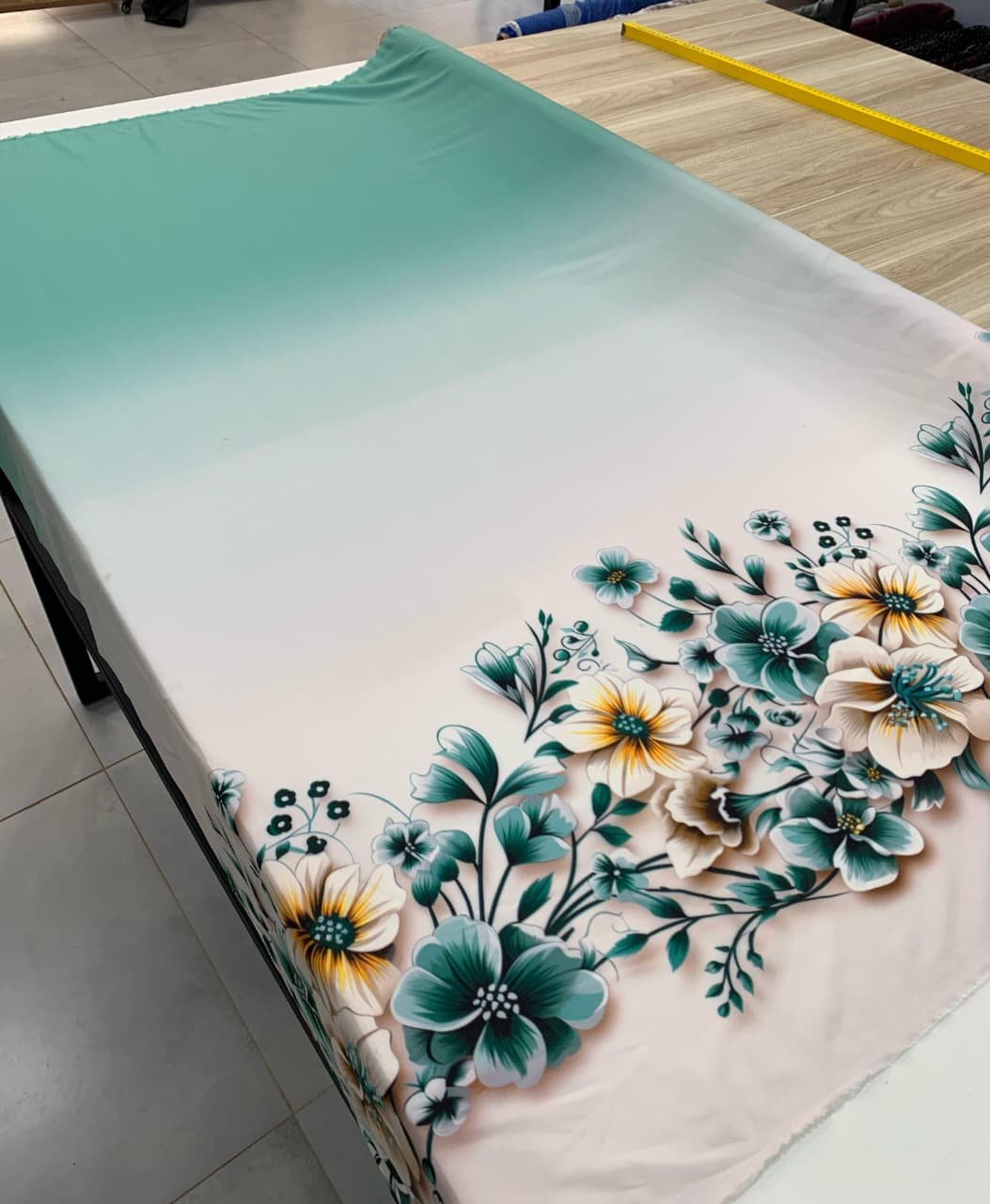 Viscoseda Barrado Menta - Imagem 2