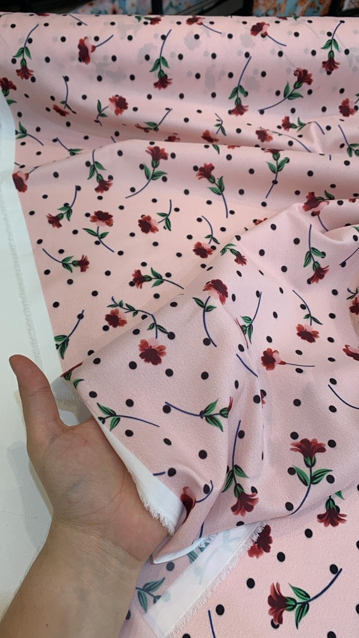 Viscoseda Estampa Poá 1