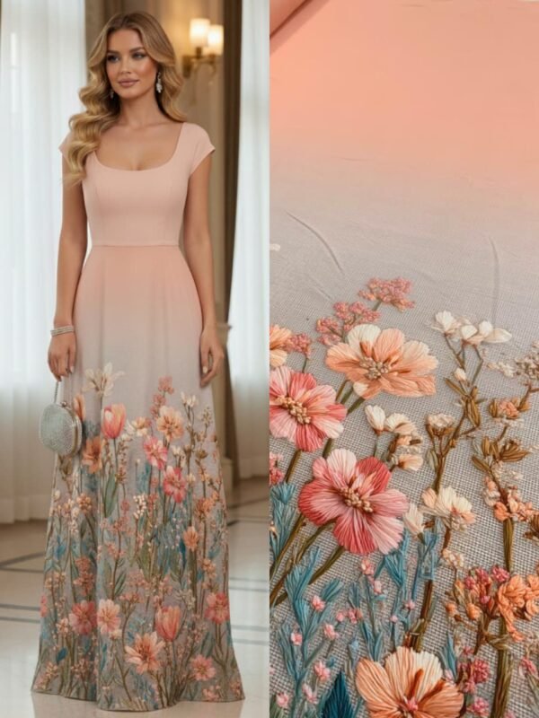 Viscoseda Barrado Salmão