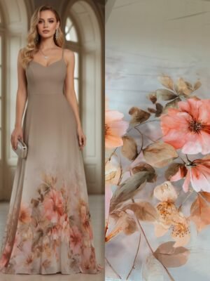 Viscoseda Barrado Caqui