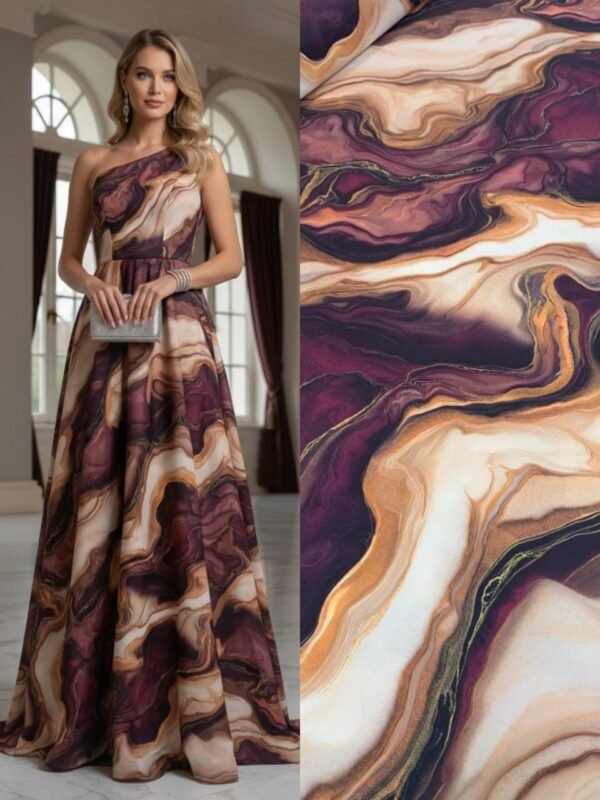 Viscoseda Marmorizado Roxo Luxo