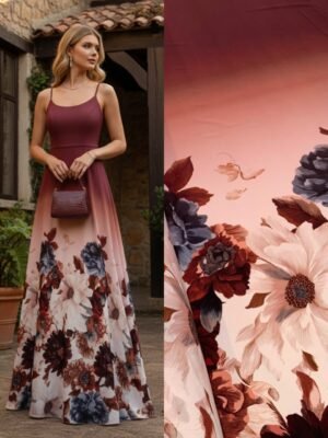 Viscoseda Barrado Marsala