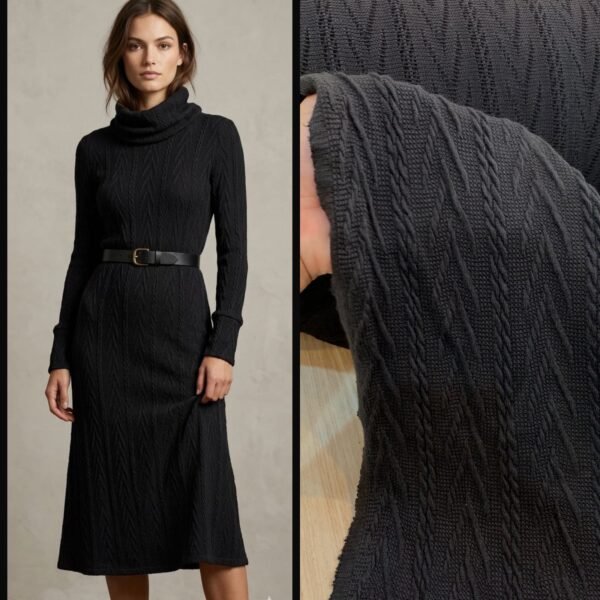 Malha Tricô Preto Absoluto