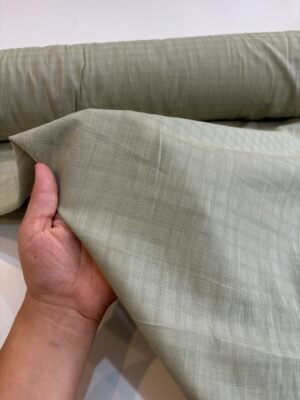 Cambraia Menta Maquinetado - Linho Algodão